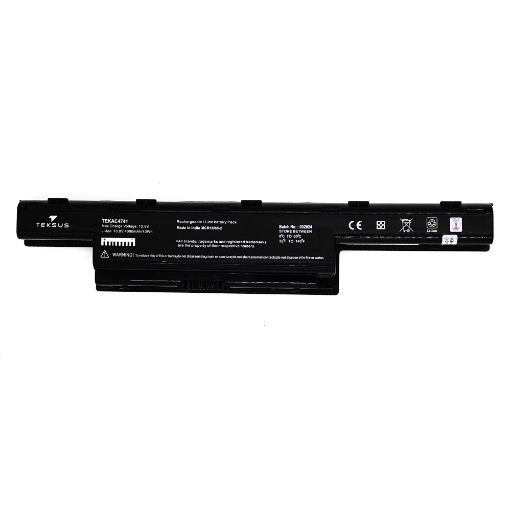 Teksus Laptop Battery Compatible For Acer 4741 view 2